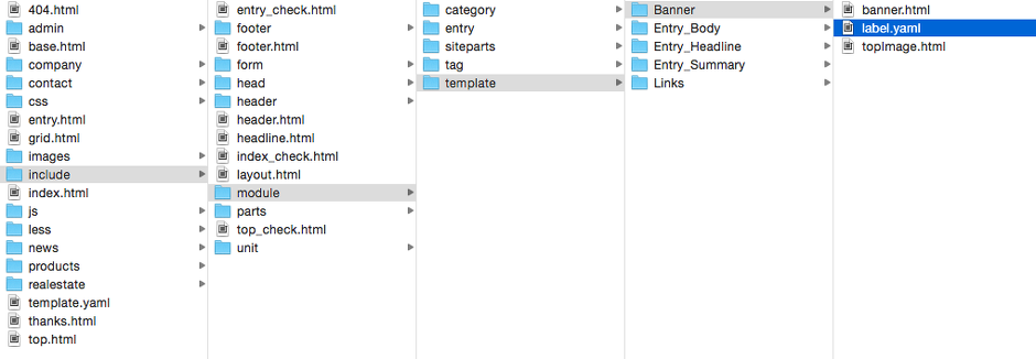バナーモジュールの場合、/include/module/template/Banner/ に設置する