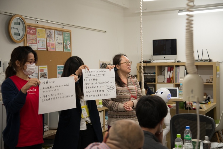 グループワークの発表の様子