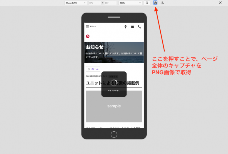 プレビューのキャプチャ機能